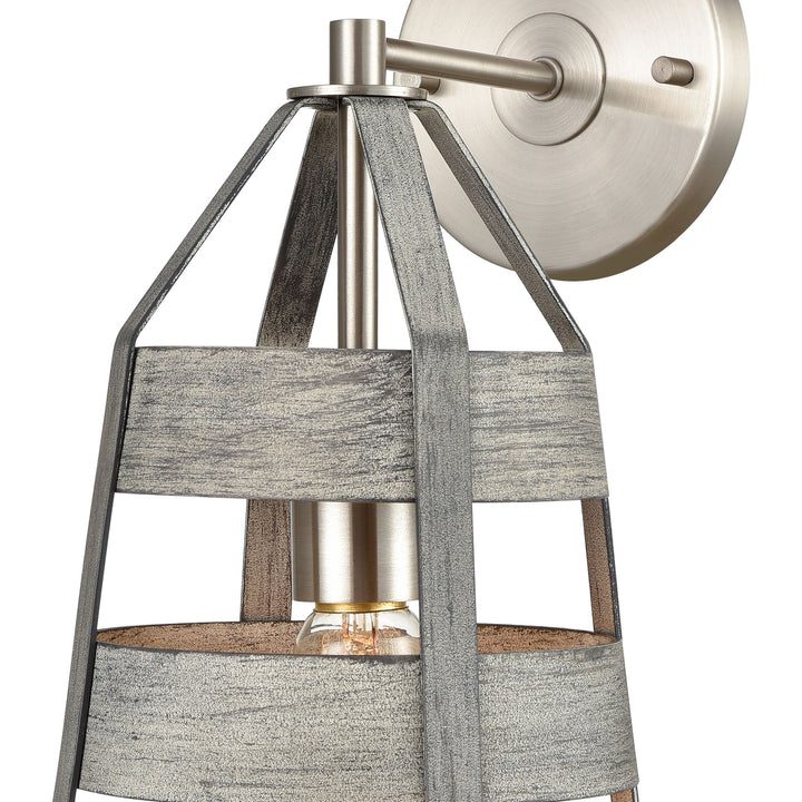 Brigantine 14 High 1-Light Sconce - Weathered Driftwood Image 4