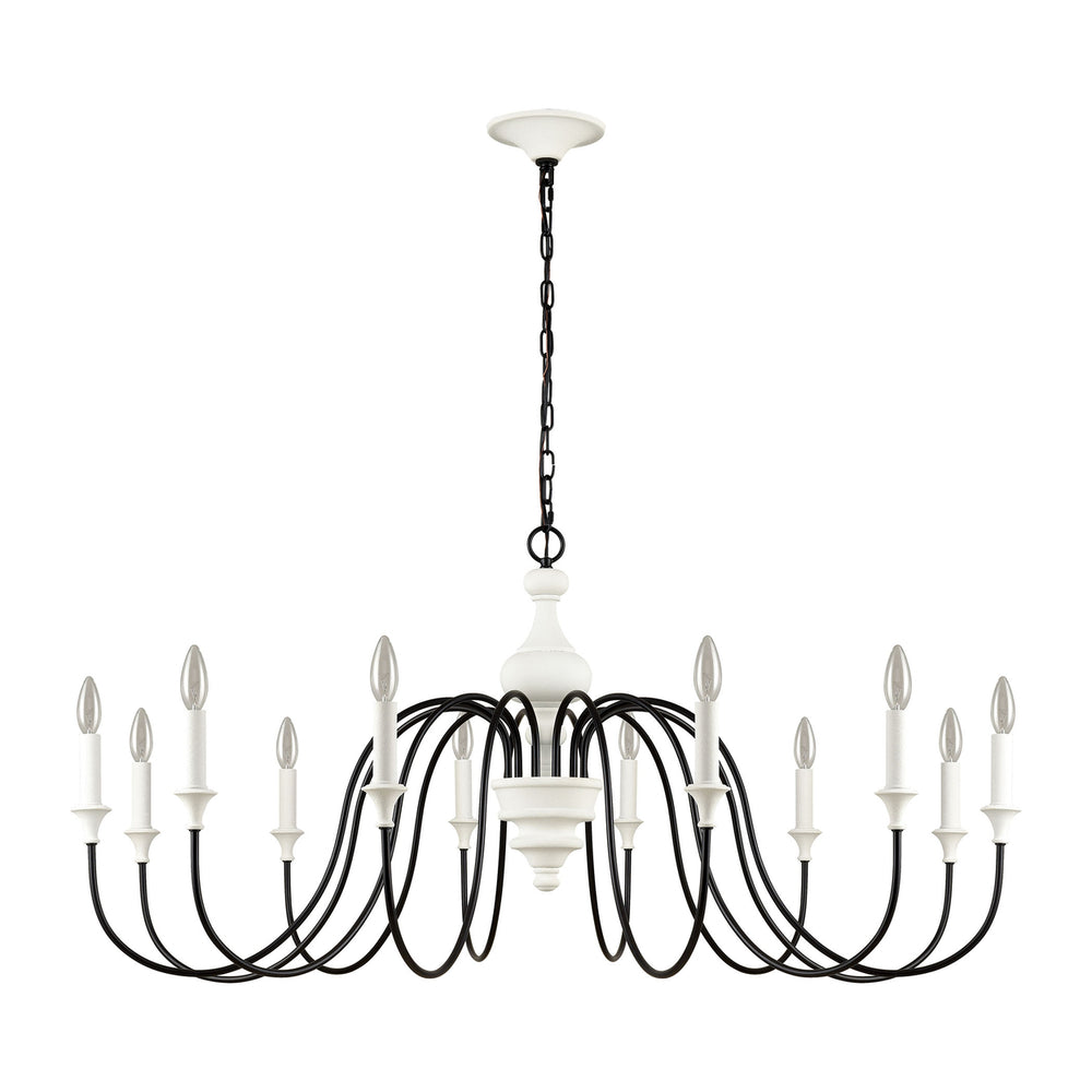 Val de Loire 48 Wide 12-Light Chandelier - White Image 2