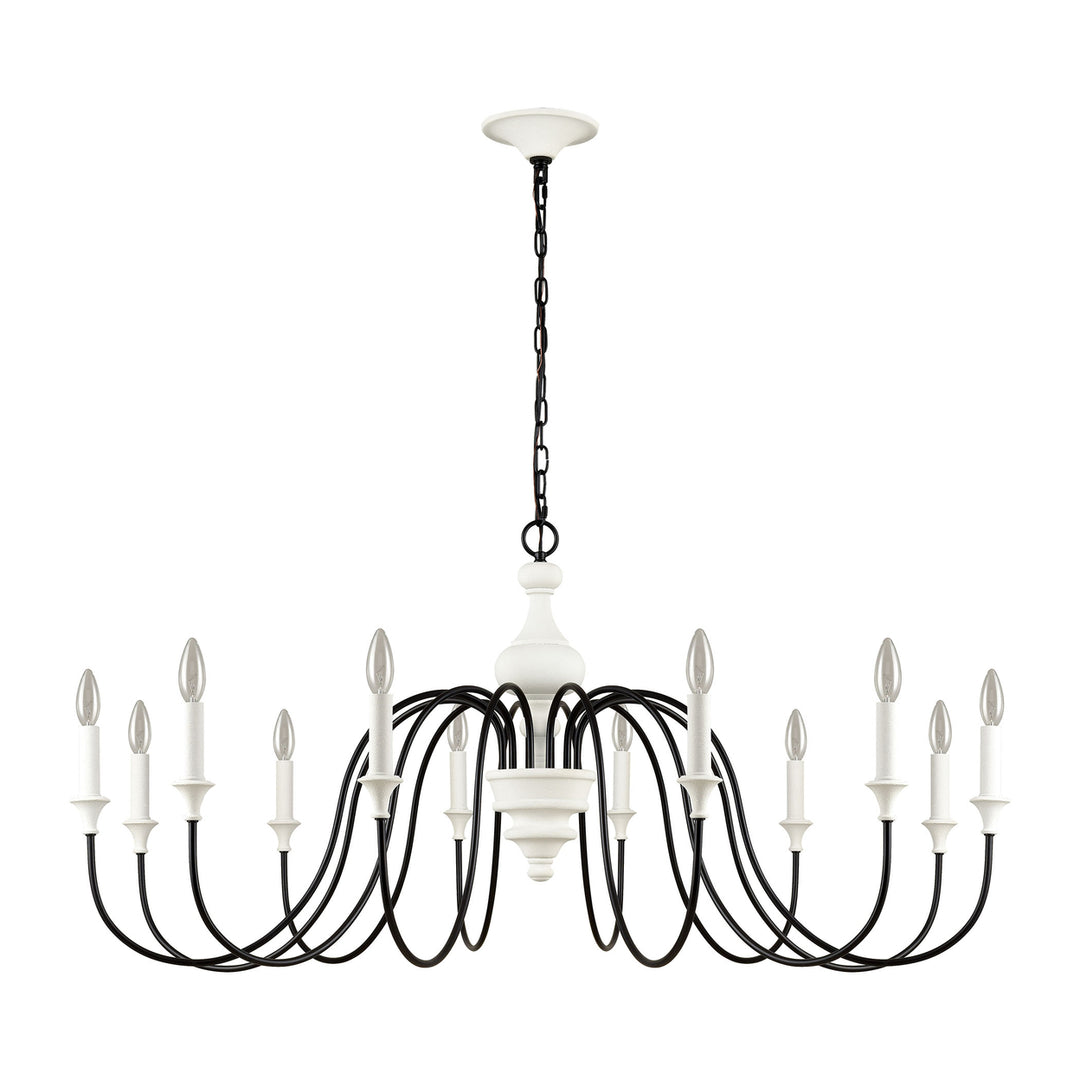 Val de Loire 48 Wide 12-Light Chandelier - White Image 2