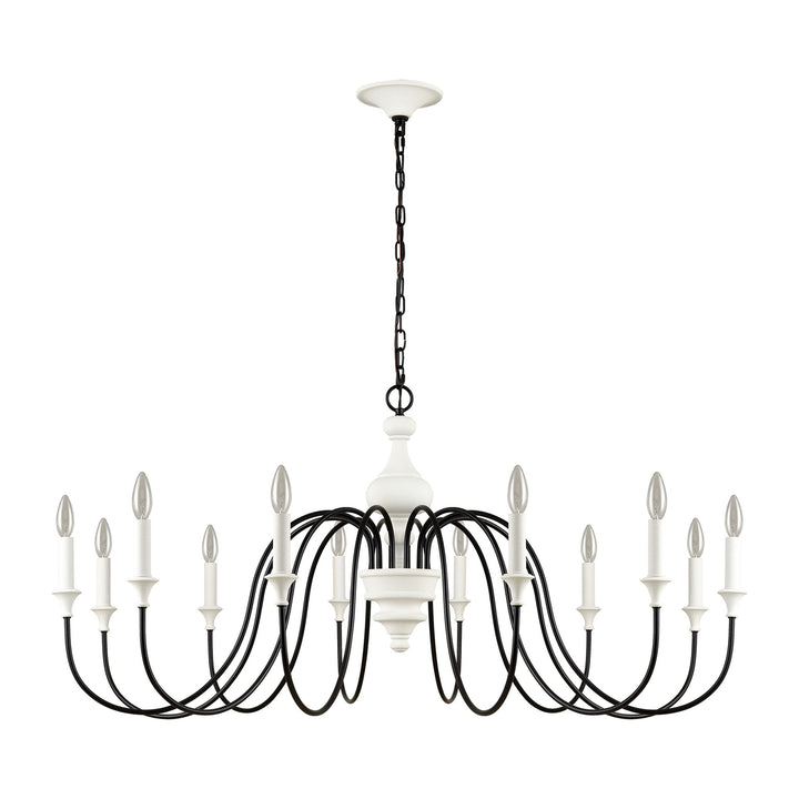 Val de Loire 48 Wide 12-Light Chandelier - White Image 2