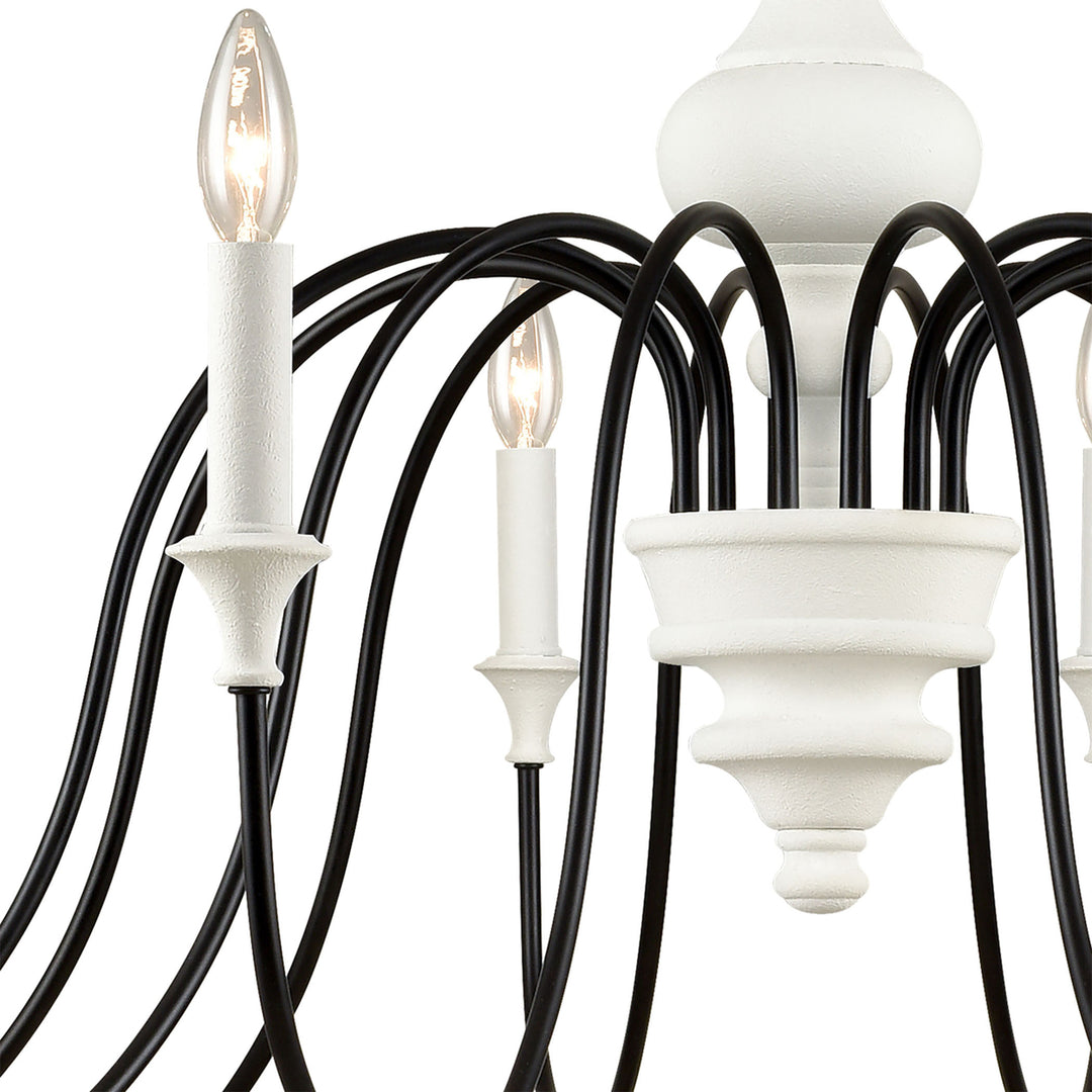 Val de Loire 48 Wide 12-Light Chandelier - White Image 4