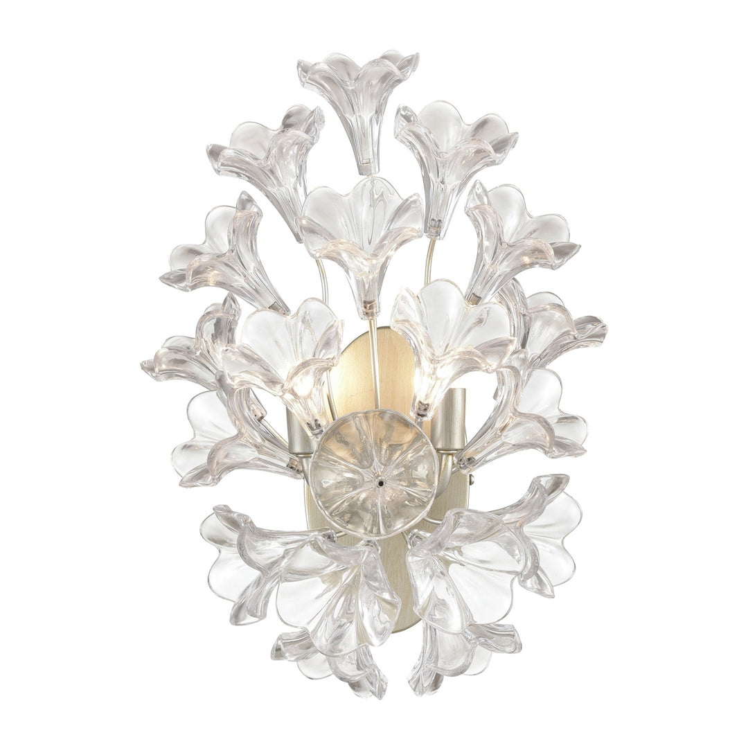 Celene 17 High 2-Light Sconce - Aged Silver Image 1