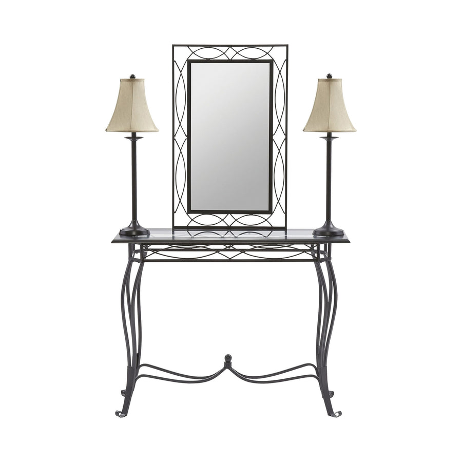 Esther 4-Piece Set (Includes Table, Mirror, 2 Lamps) Image 1