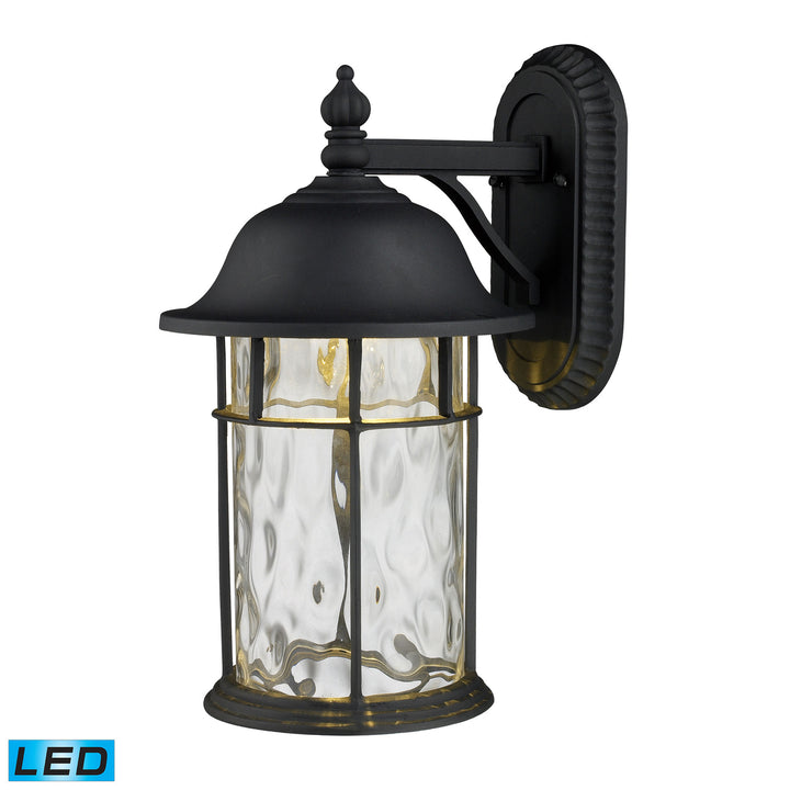 Lapuente 14 High 1-Light Outdoor Sconce - Matte Black Image 1