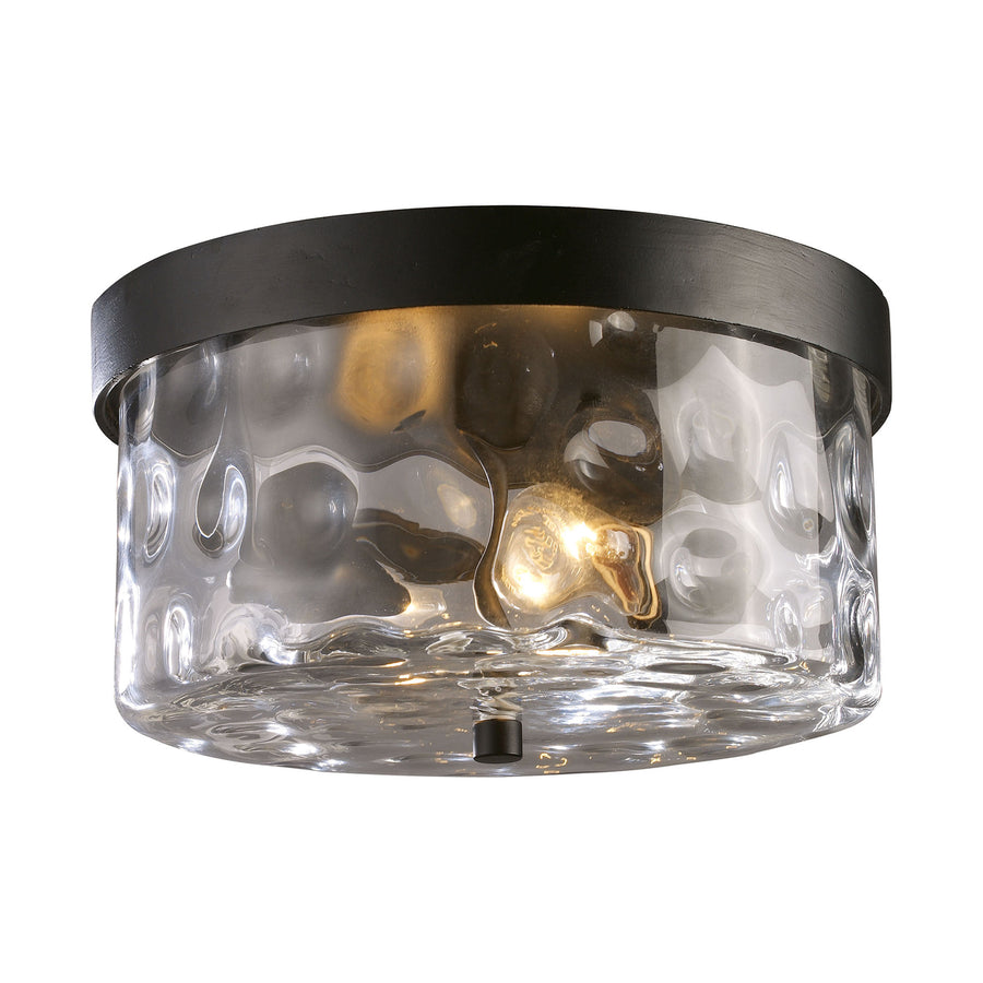 Grand Aisle 11 Wide 2-Light Outdoor Flush Mount - Hazelnut Bronze Image 1