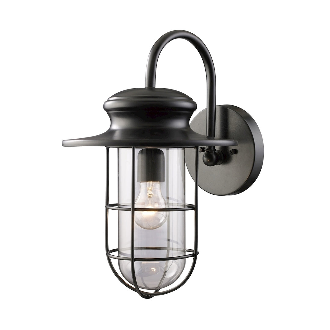 Portside 17.5 High 1-Light Outdoor Sconce - Matte Black Image 1