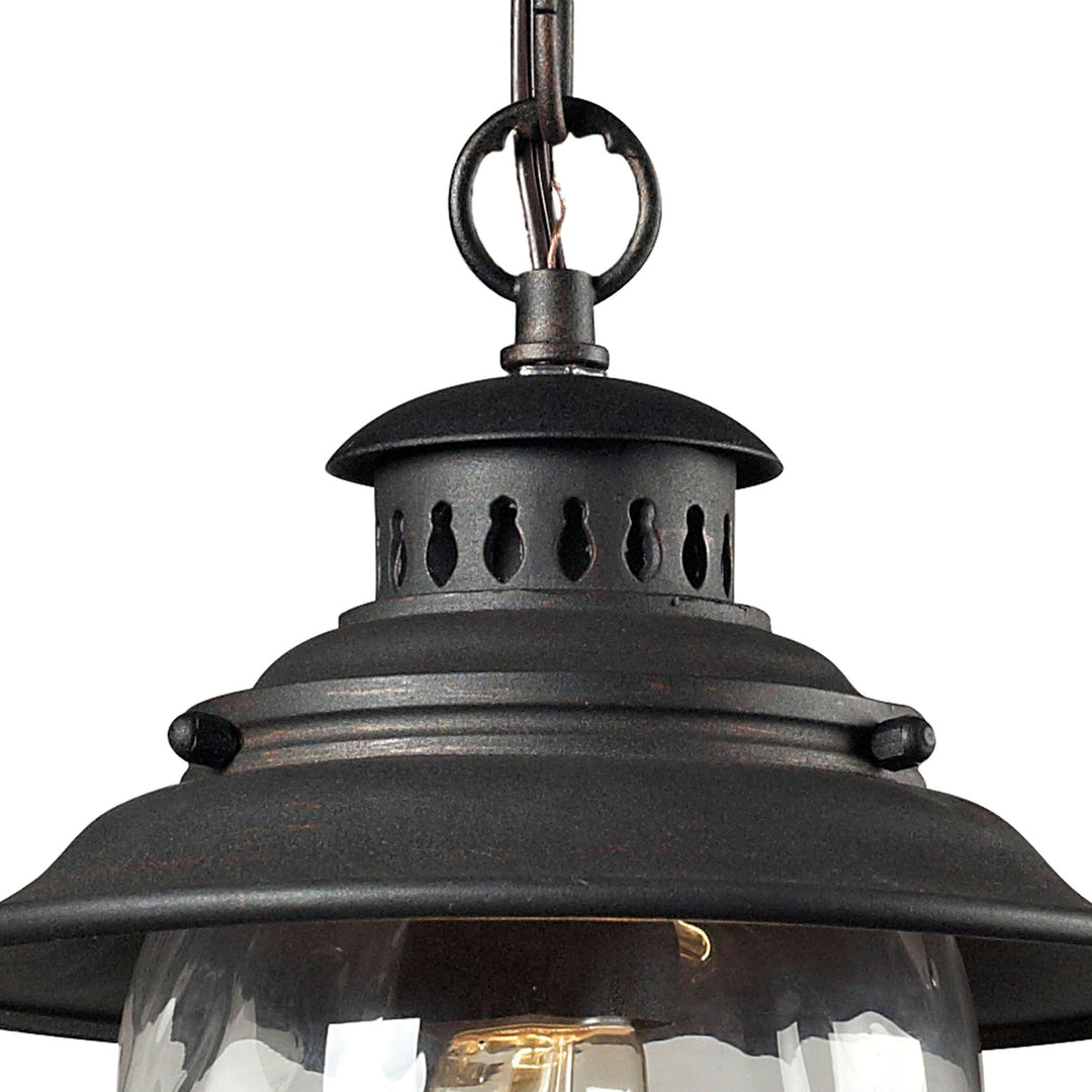 Searsport 8 Wide 1-Light Outdoor Pendant - Weathered Charcoal Image 4