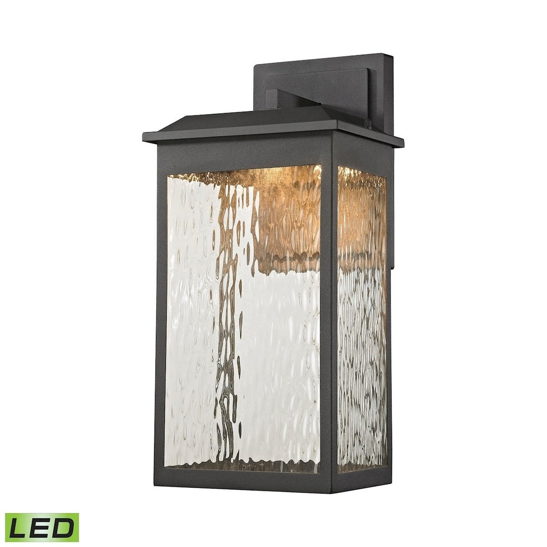 Newcastle 17 High 1-Light Outdoor Sconce - Textured Matte Black Image 1