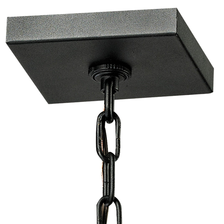 Meditterano 5 Wide 1-Light Outdoor Pendant - Matte Black Image 5