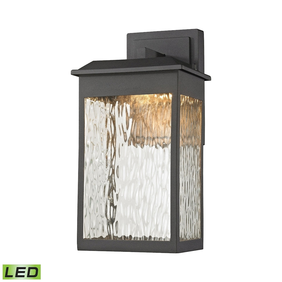 Newcastle 13 High 1-Light Outdoor Sconce - Textured Matte Black Image 1