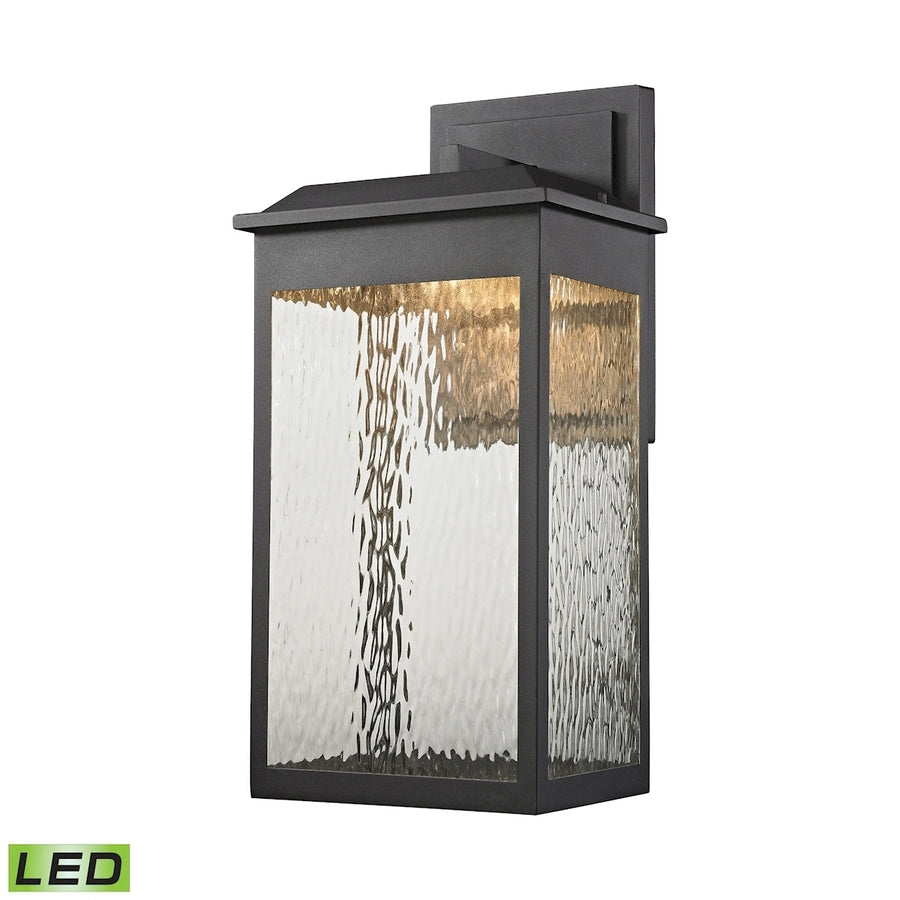 Newcastle 22 High 1-Light Outdoor Sconce - Textured Matte Black Image 1