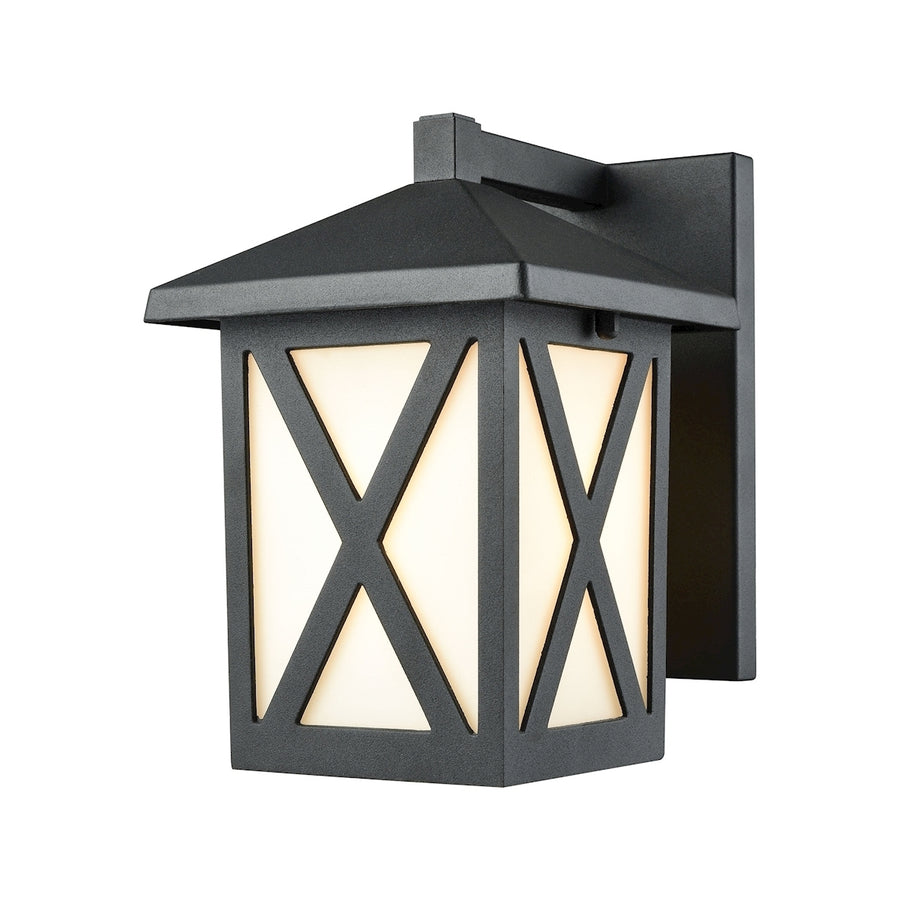 Lawton 8 High 1-Light Outdoor Sconce - Matte Black Image 1