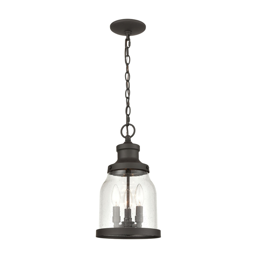 Renford 8 Wide 3-Light Outdoor Pendant - Architectural Bronze Image 1