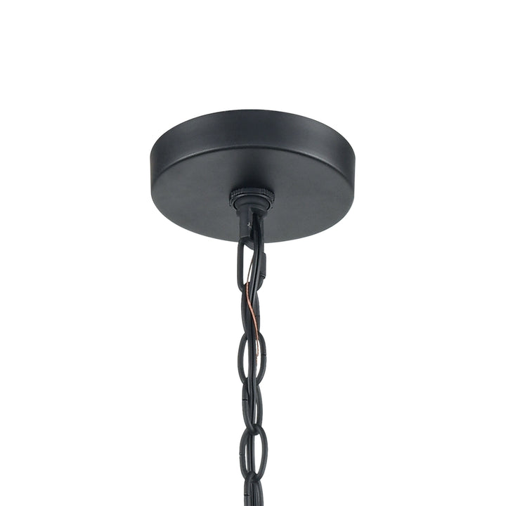 Torch 26 Wide 6-Light Outdoor Pendant - Charcoal Black Image 4