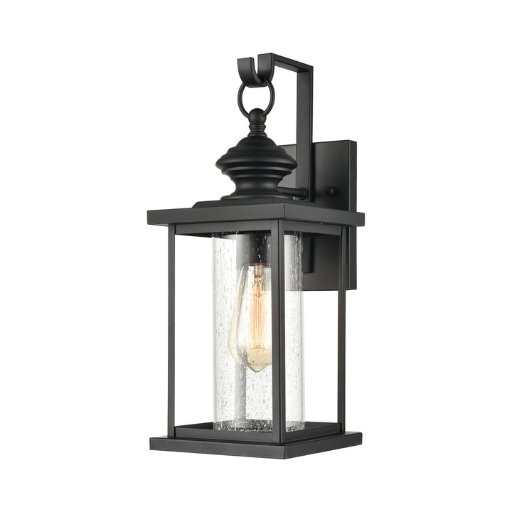 Minersville 17 High 1-Light Outdoor Sconce - Matte Black Image 1