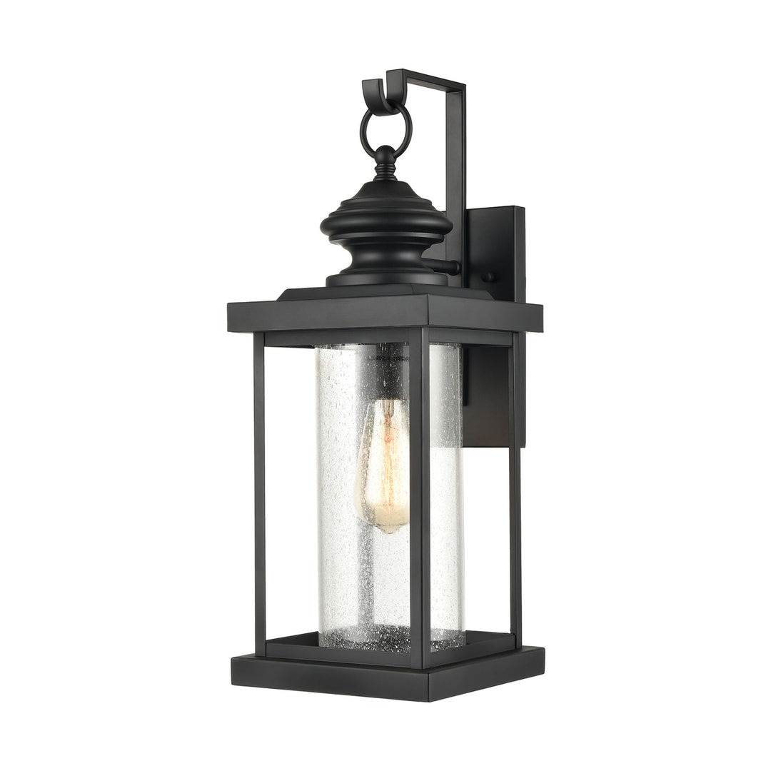 Minersville 21 High 1-Light Outdoor Sconce - Matte Black Image 1