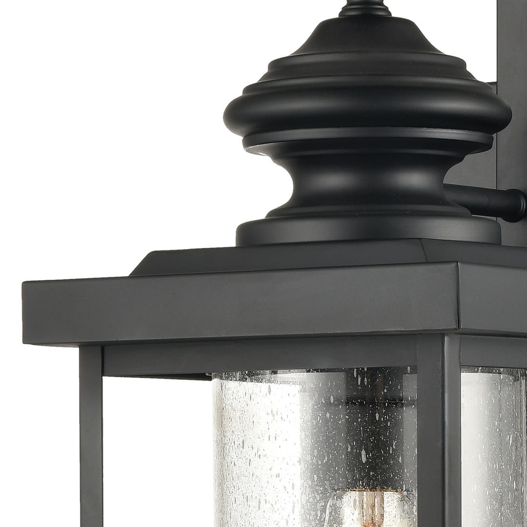 Minersville 21 High 1-Light Outdoor Sconce - Matte Black Image 2