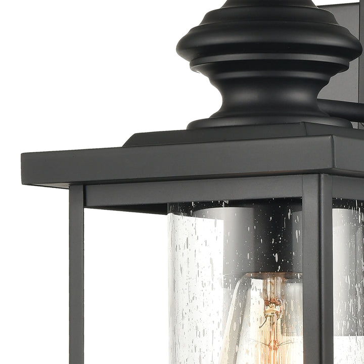 Minersville 17 High 1-Light Outdoor Sconce - Matte Black Image 2