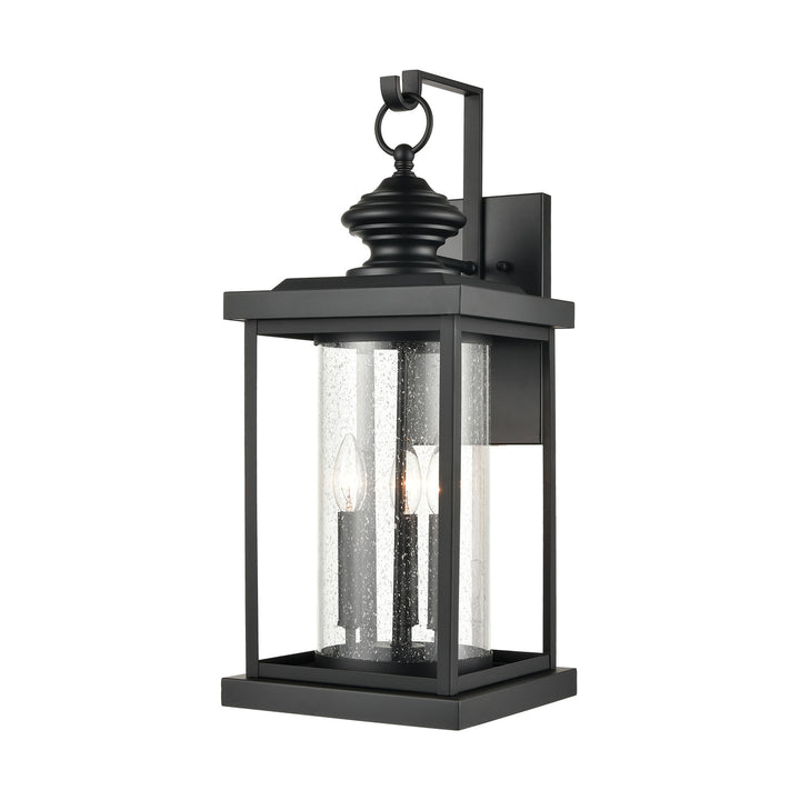 Minersville 23 High 3-Light Outdoor Sconce - Matte Black Image 1