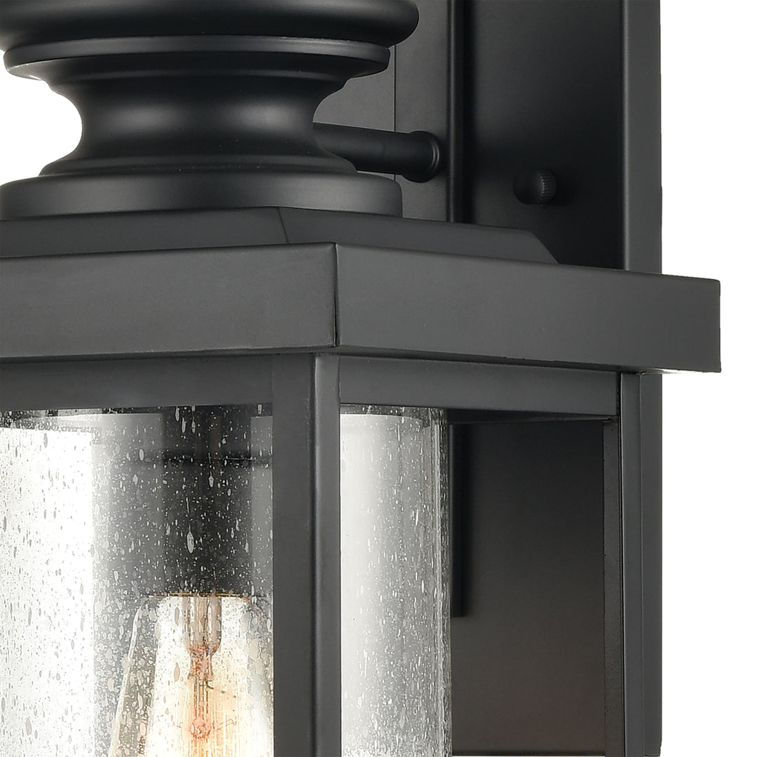 Minersville 21 High 1-Light Outdoor Sconce - Matte Black Image 3