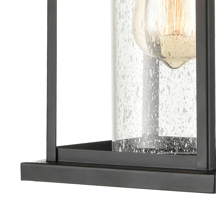 Minersville 17 High 1-Light Outdoor Sconce - Matte Black Image 3