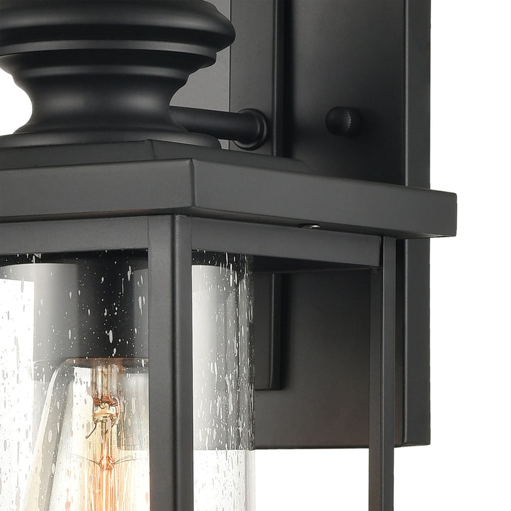 Minersville 17 High 1-Light Outdoor Sconce - Matte Black Image 4