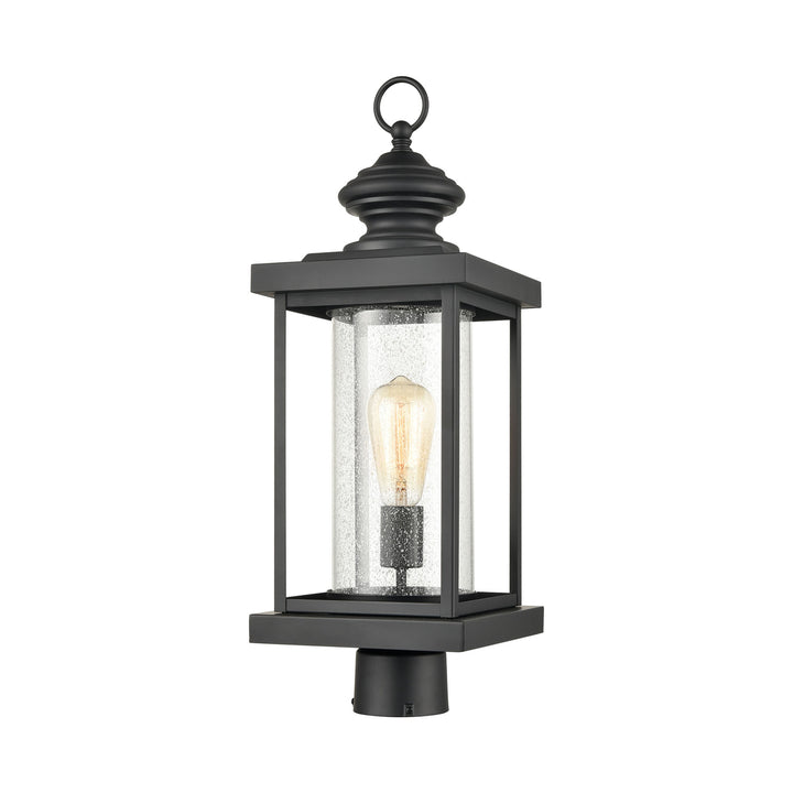 Minersville 23 High 1-Light Outdoor Post Light - Matte Black Image 1