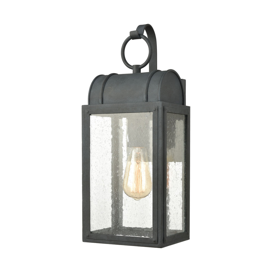 Heritage Hills 17 High 1-Light Outdoor Sconce - Aged Zinc Image 1