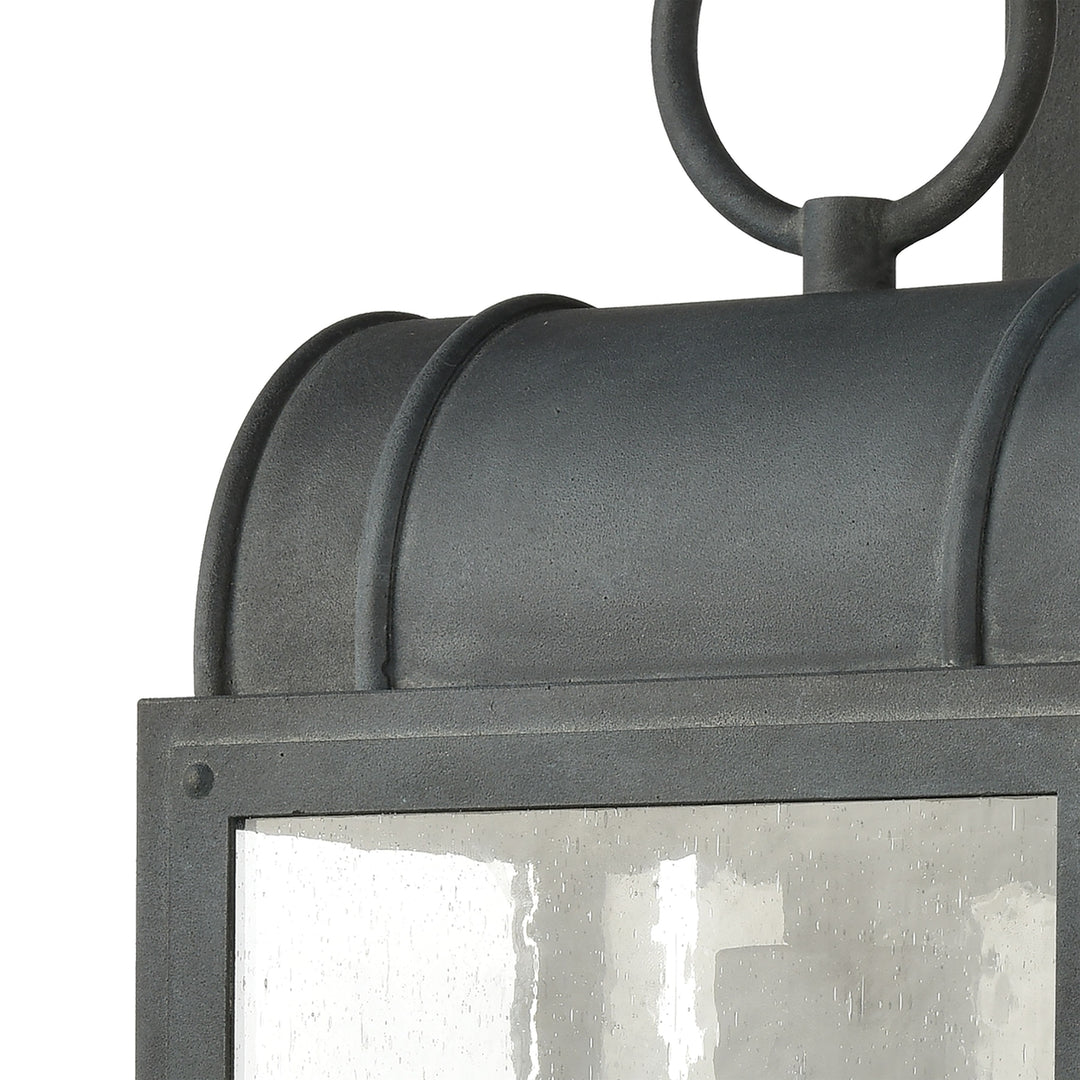 Heritage Hills 19 High 1-Light Outdoor Sconce - Aged Zinc Image 2