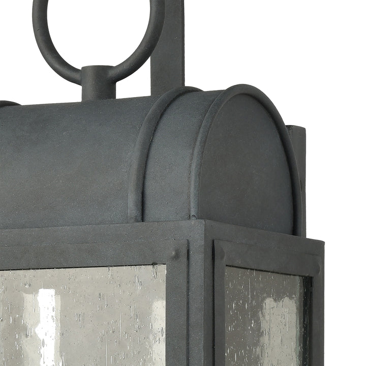 Heritage Hills 17 High 1-Light Outdoor Sconce - Aged Zinc Image 3