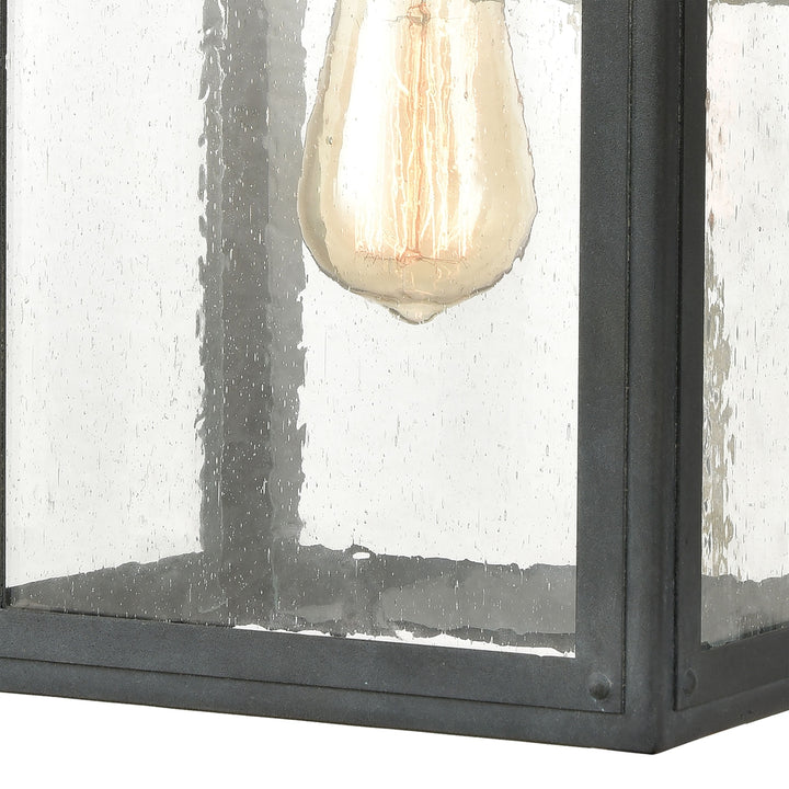 Heritage Hills 19 High 1-Light Outdoor Sconce - Aged Zinc Image 4