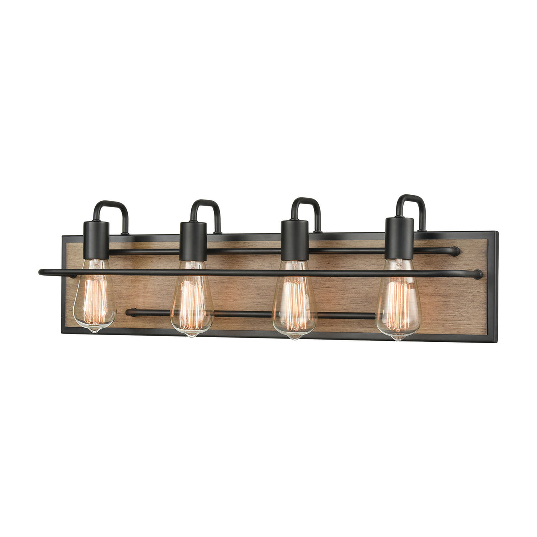 Copley 27 Wide 4-Light Vanity Light - Matte Black Image 1