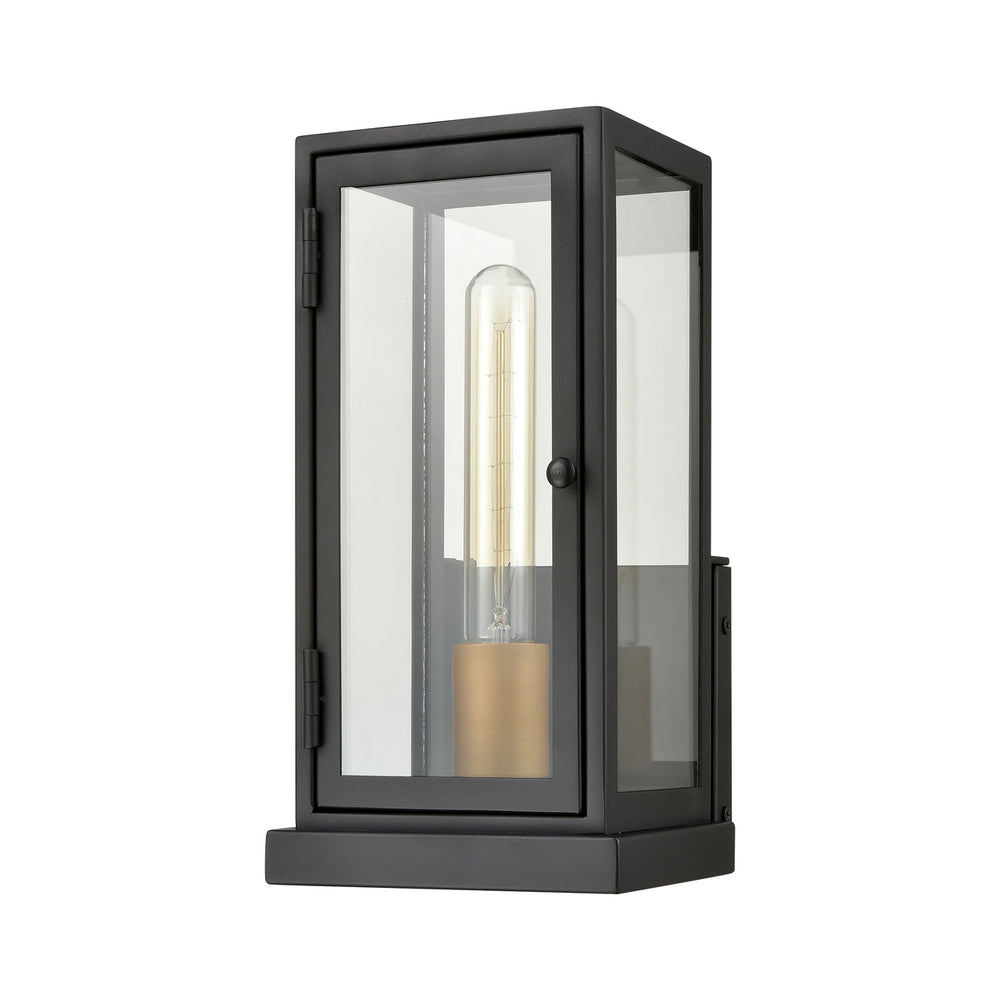 Foundation 12 High 1-Light Outdoor Sconce - Matte Black Image 2