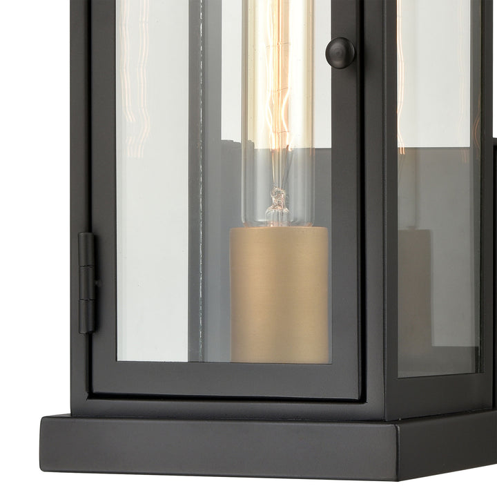 Foundation 12 High 1-Light Outdoor Sconce - Matte Black Image 4