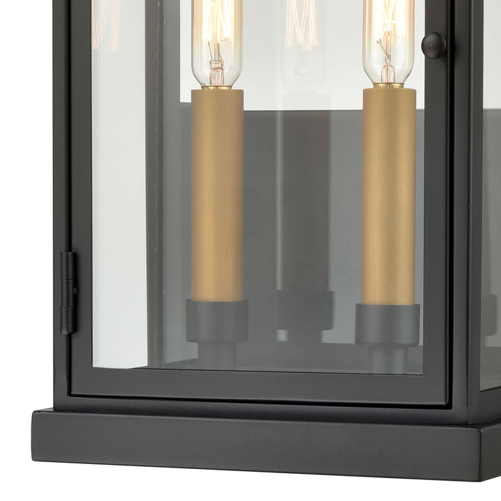 Foundation 15 High 2-Light Outdoor Sconce - Matte Black Image 4