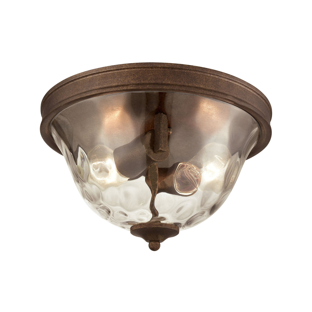 Cheltham 12 Wide 2-Light Flush Mount - Mocha Image 1