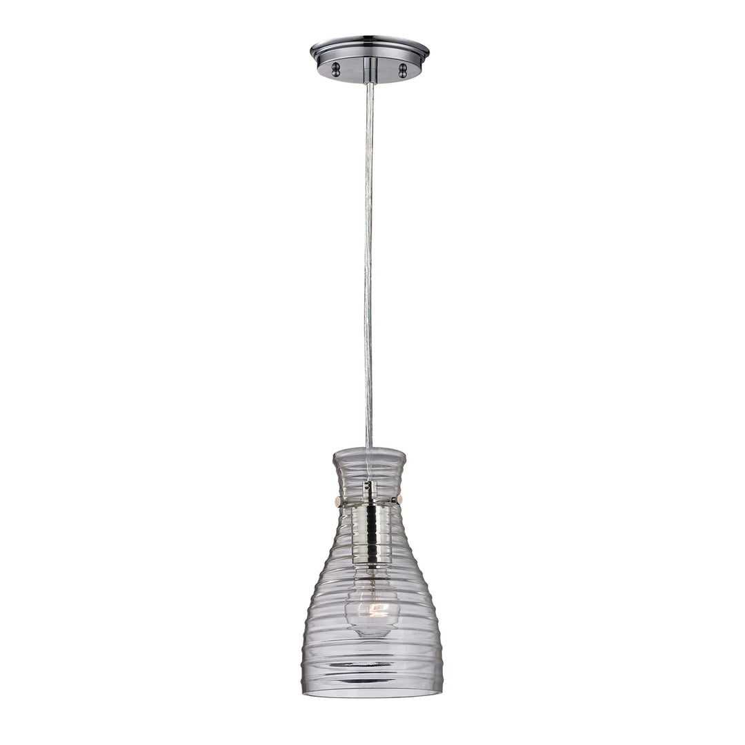 Strata 6 Wide 1-Light Mini Pendant - Polished Chrome Image 1