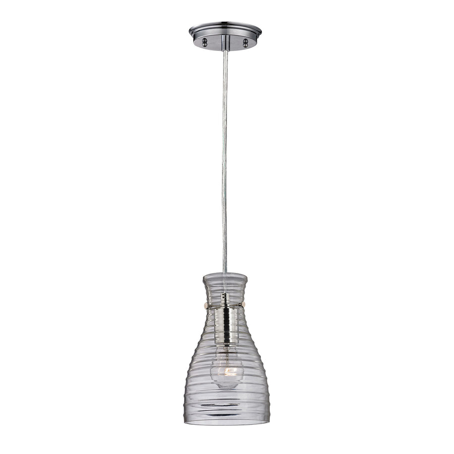 Strata 6 Wide 1-Light Mini Pendant - Polished Chrome Image 1