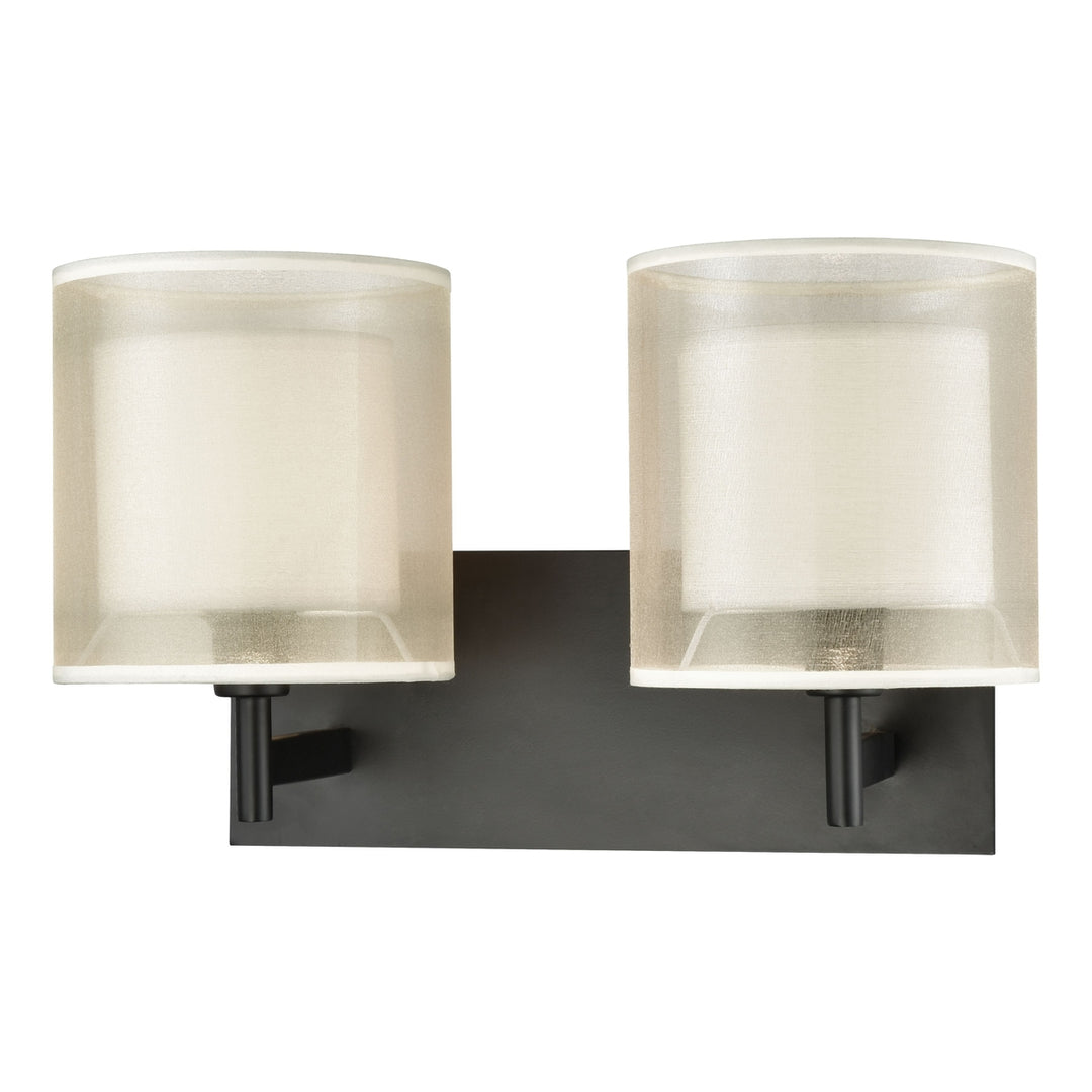 Ashland 16 Wide 2-Light Vanity Light - Matte Black Image 1