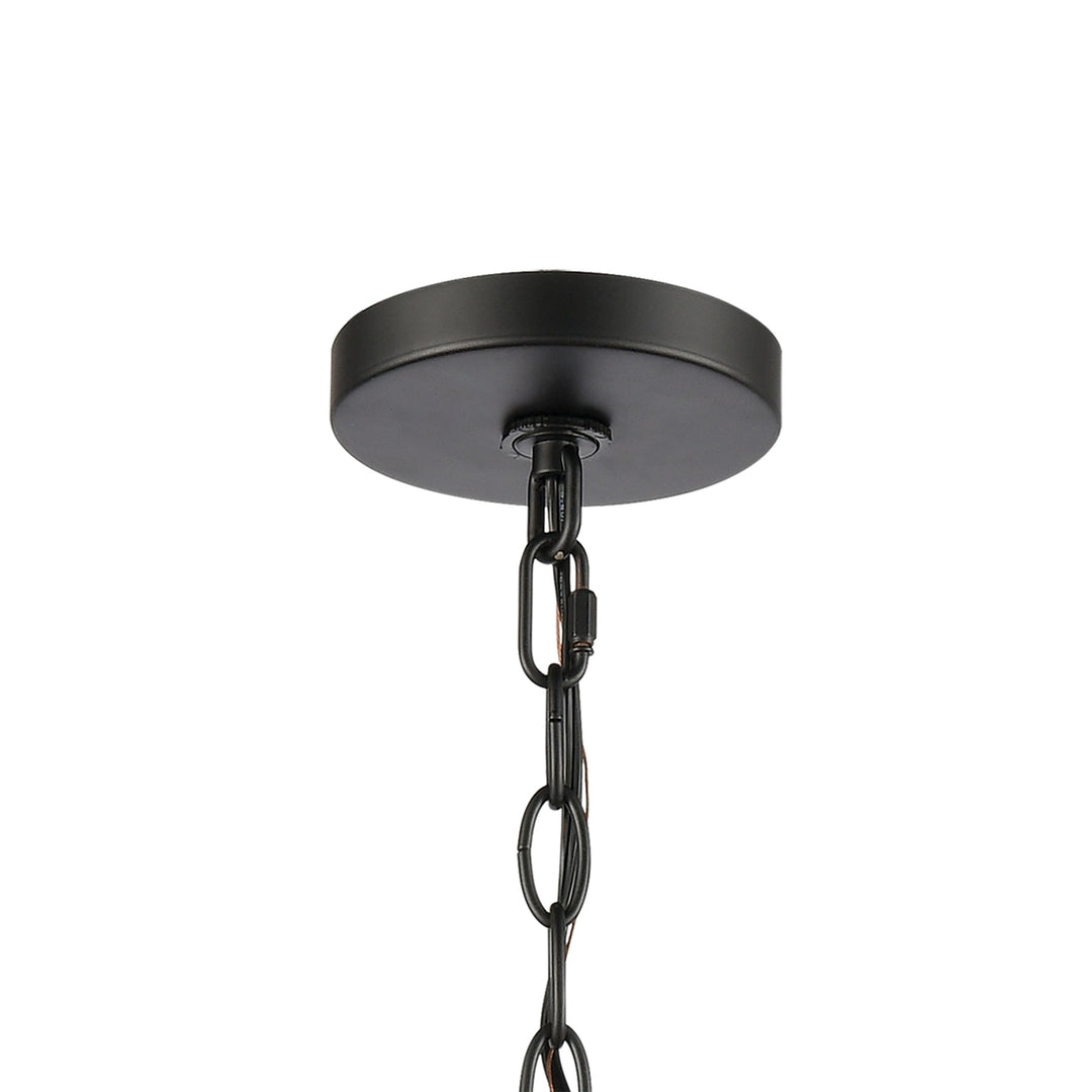 Glendon 22 Wide 5-Light Chandelier - Matte Black Image 4