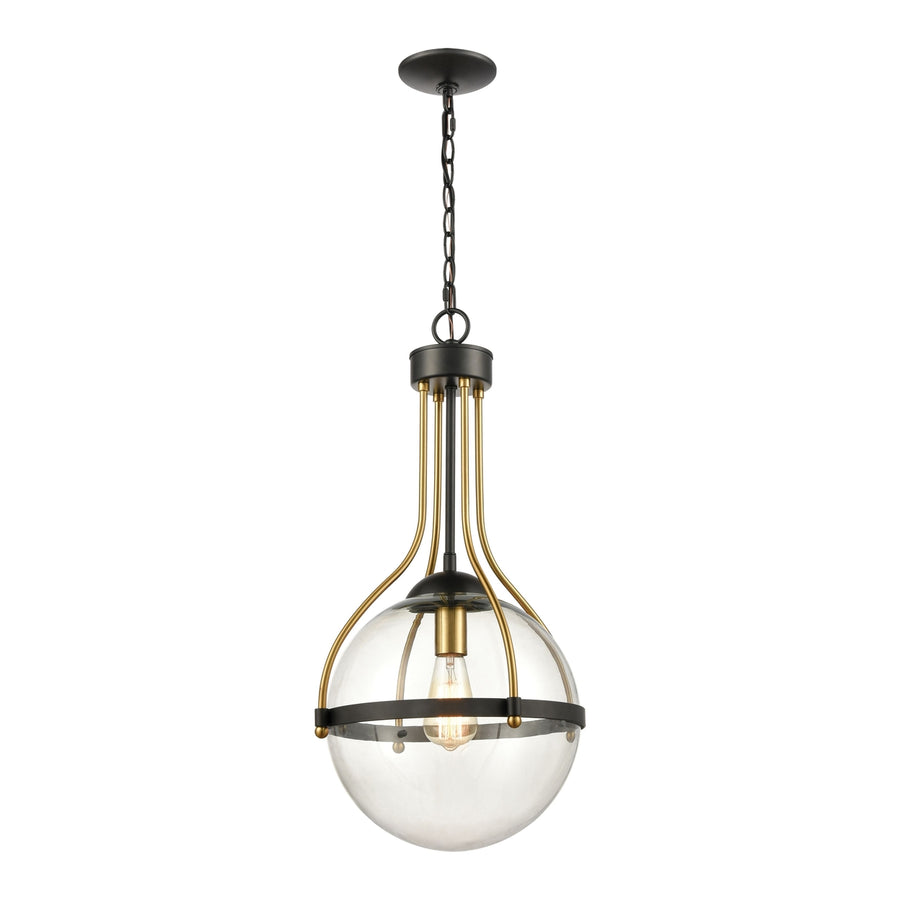 Vispon 14 Wide 1-Light Pendant - Matte Black Image 1