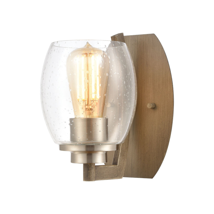 Bixler 8 High 1-Light Sconce - Light Wood Image 1