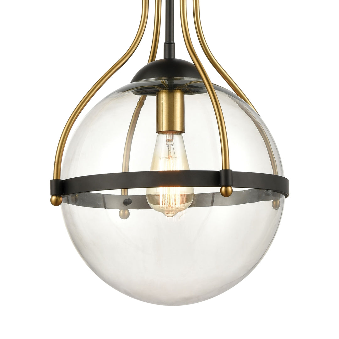 Vispon 14 Wide 1-Light Pendant - Matte Black Image 4