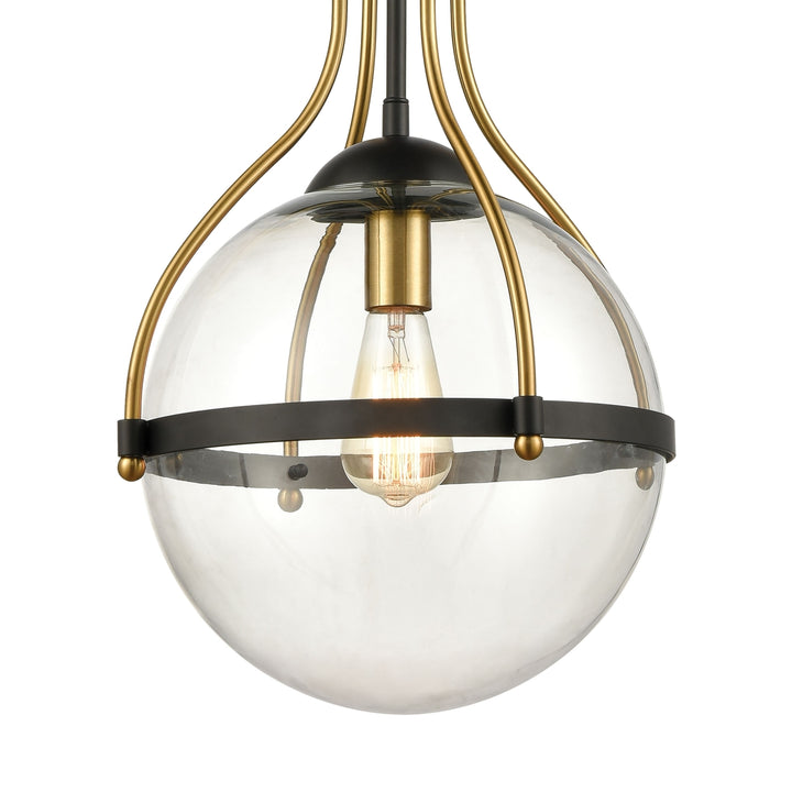 Vispon 14 Wide 1-Light Pendant - Matte Black Image 4