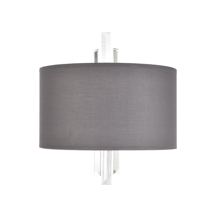 Crystal Falls 14 High 2-Light Sconce - Satin Nickel Image 2