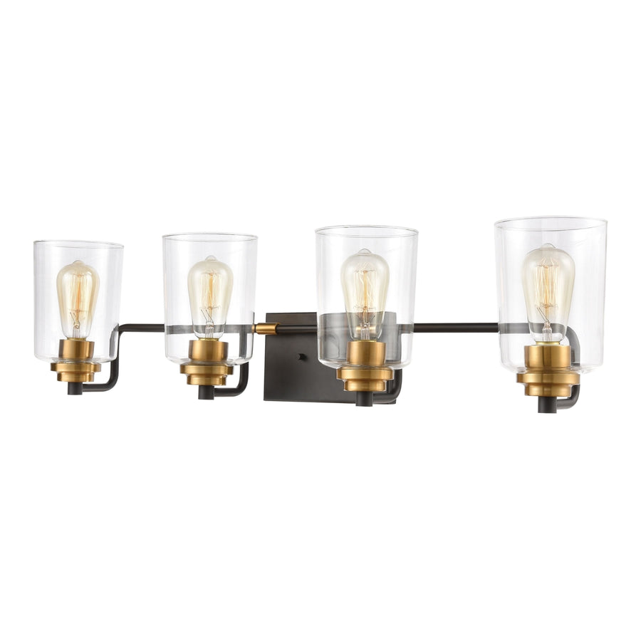 Robins 32 Wide 4-Light Vanity Light - Matte Black Image 1