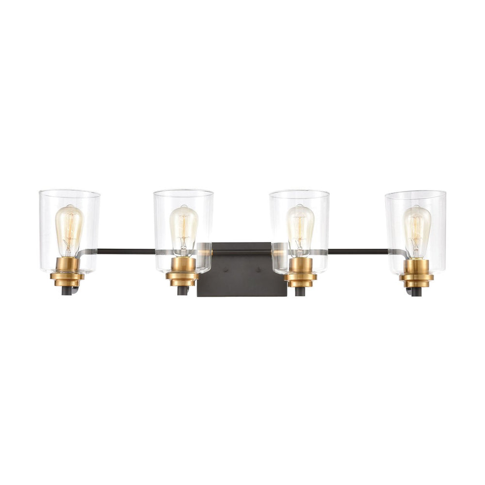 Robins 32 Wide 4-Light Vanity Light - Matte Black Image 2