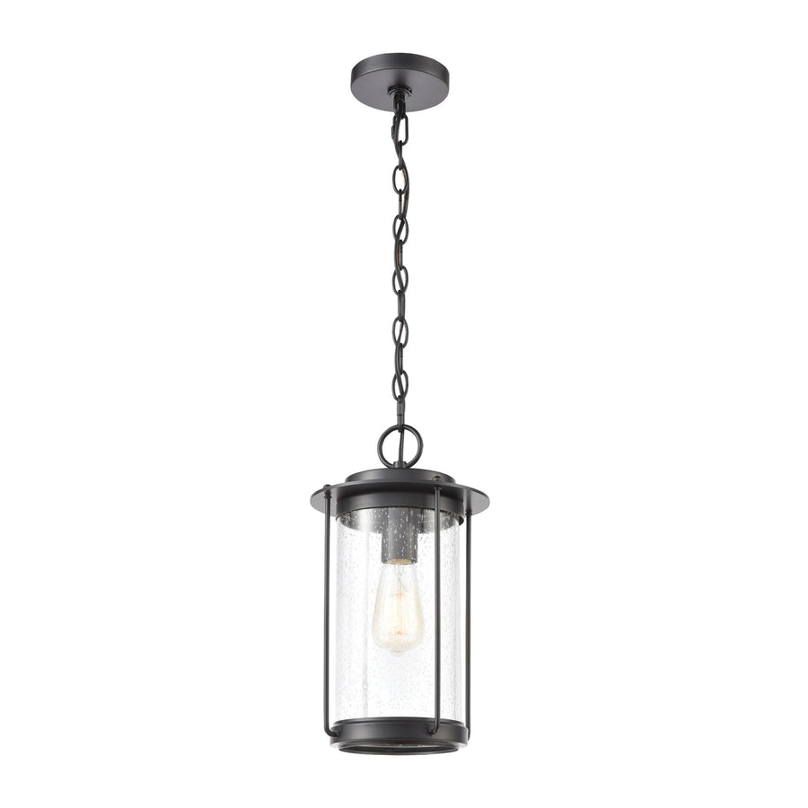 Devonshire 14 High 1-Light Outdoor Pendant - Matte Black Image 1