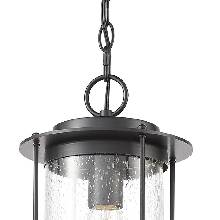 Devonshire 14 High 1-Light Outdoor Pendant - Matte Black Image 3