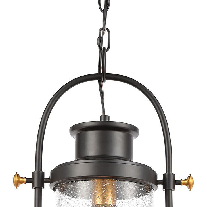 Wexford 12 Wide 1-Light Outdoor Pendant - Matte Black Image 4